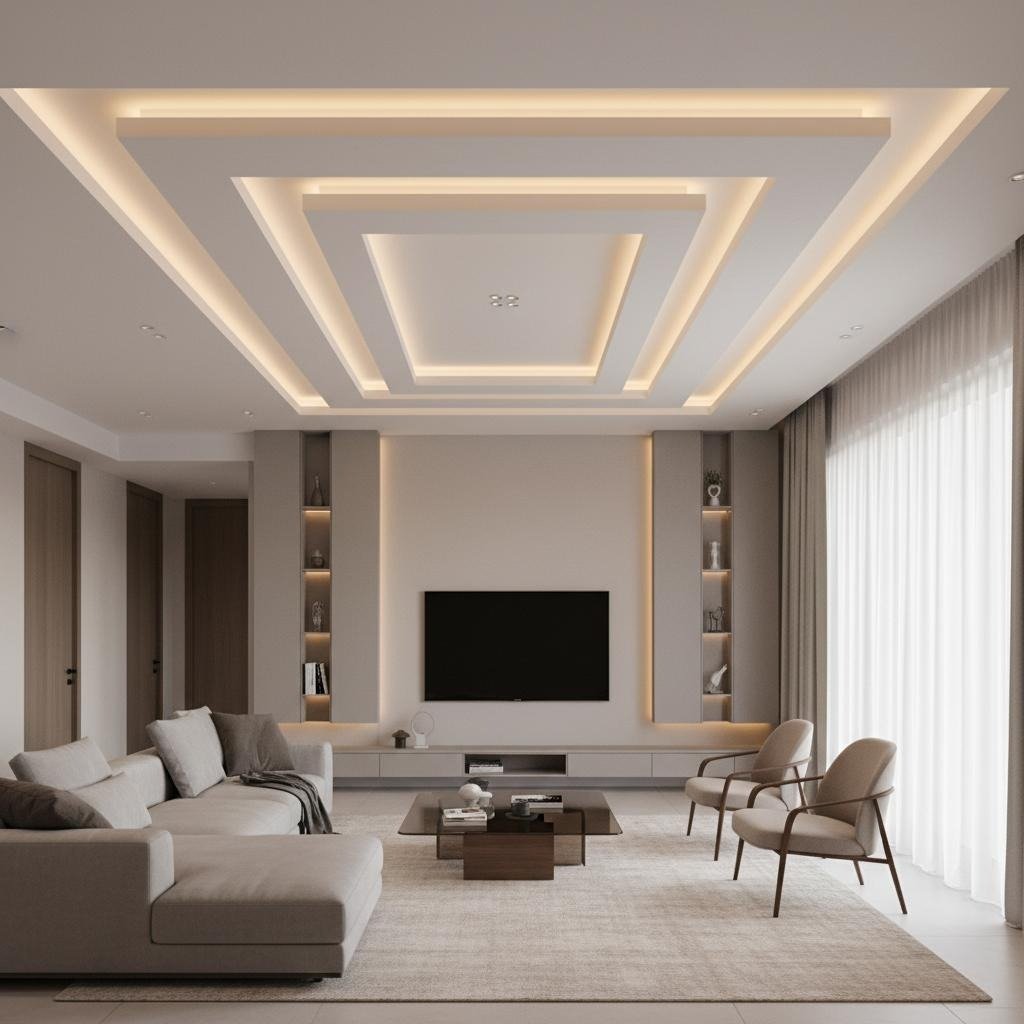 Living Room False Ceiling Design