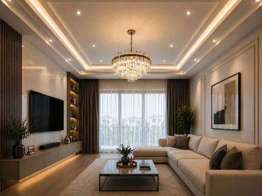 Living Room False Ceiling Design