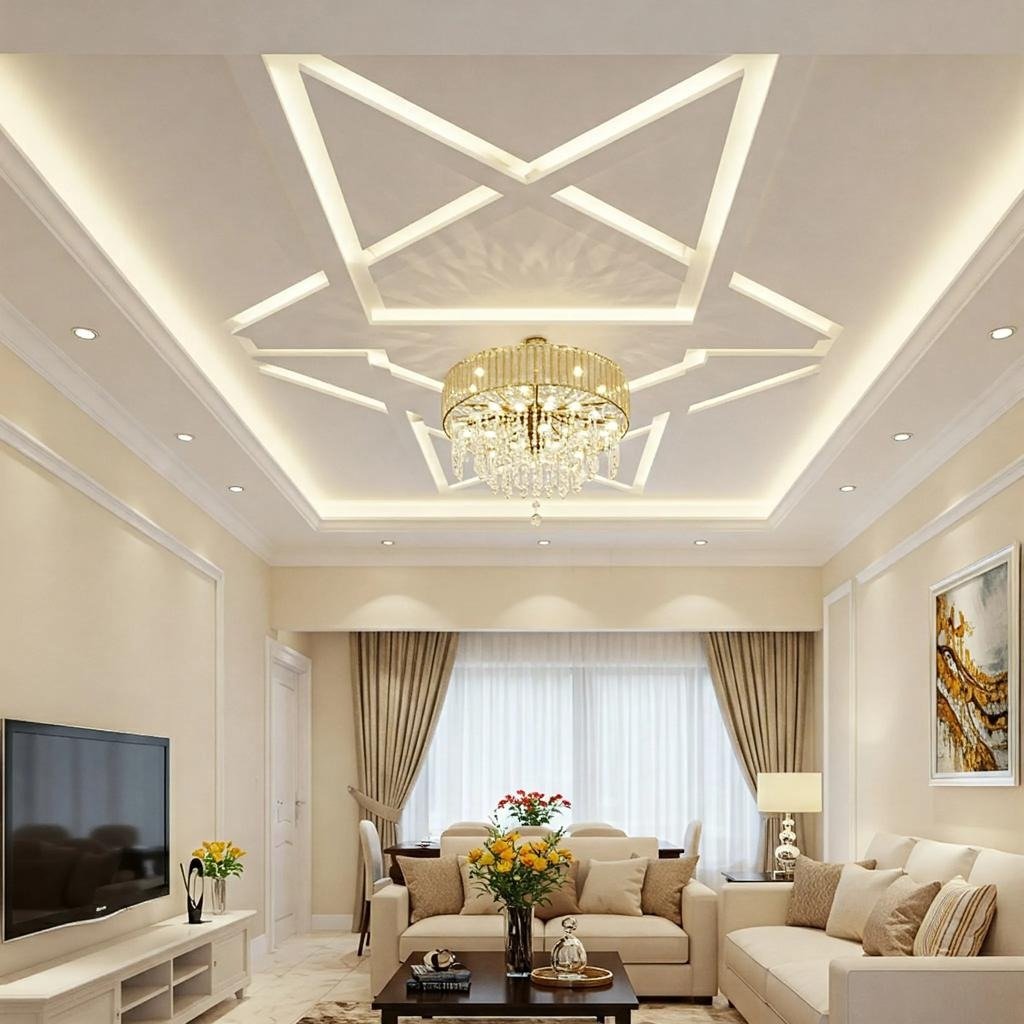 False Ceiling Design for Drawing Room