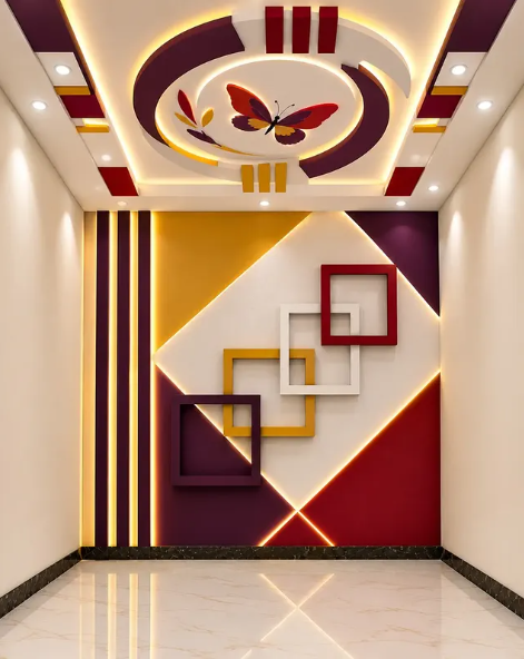 Unique Hall New Ceiling Design