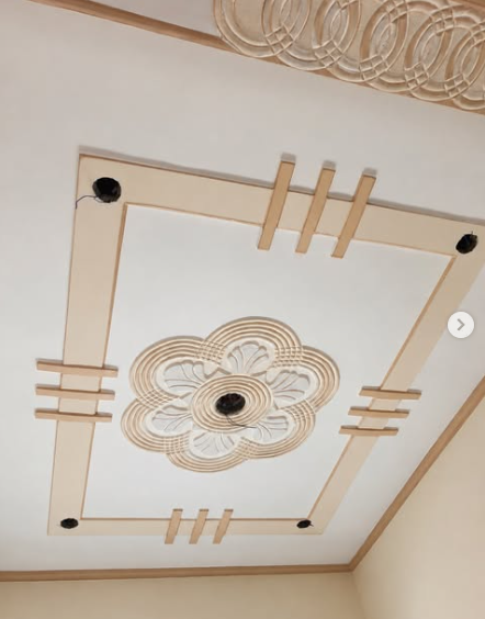 Simple Ceiling Design Cement Plaster